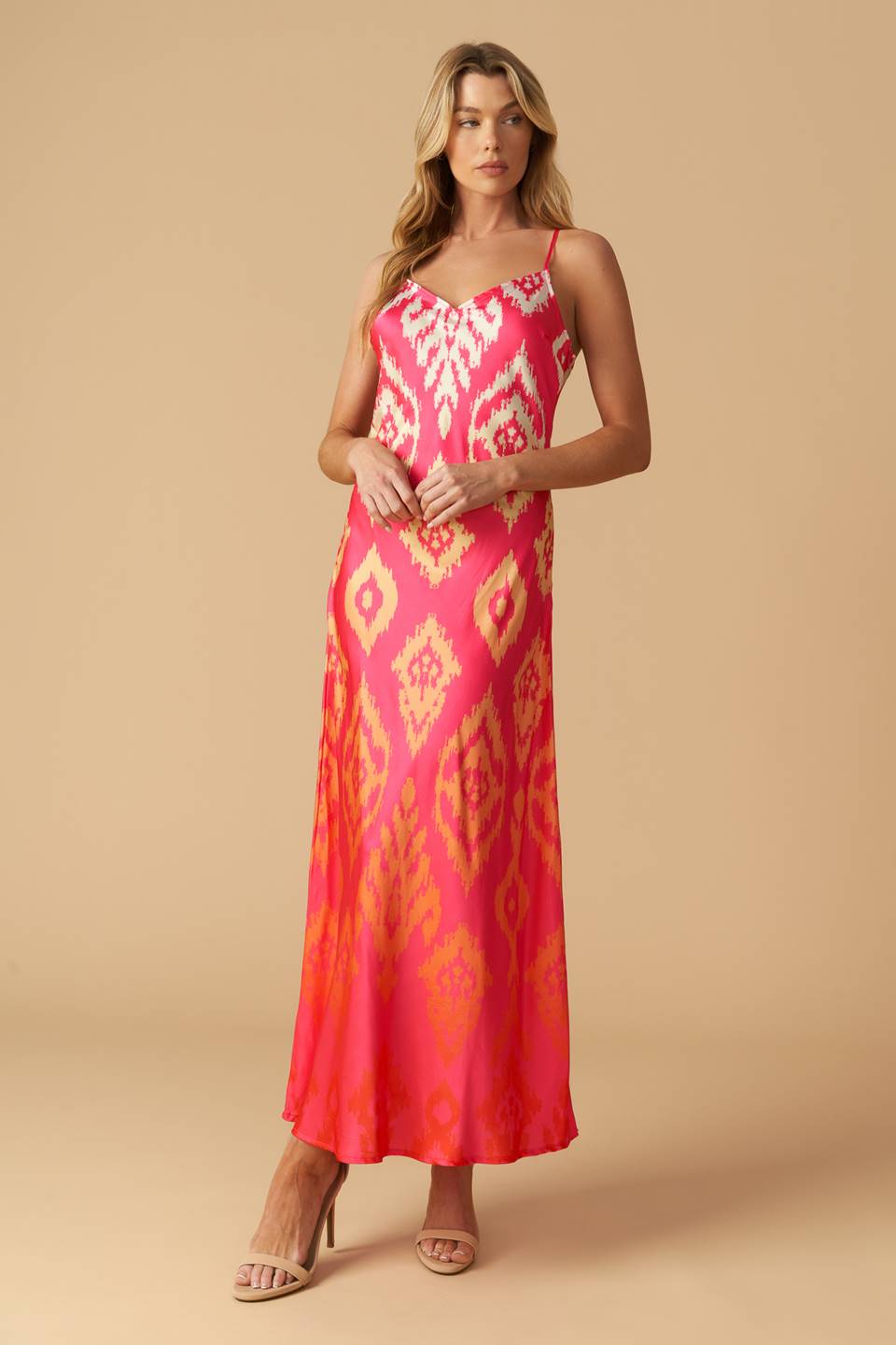 DIAMOND GIRL WOVEN SLIP DRESS Flying Tomato